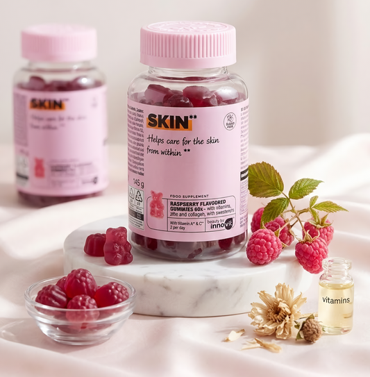 Skin Gummies Innovit – Éclat de la Peau (Framboise)