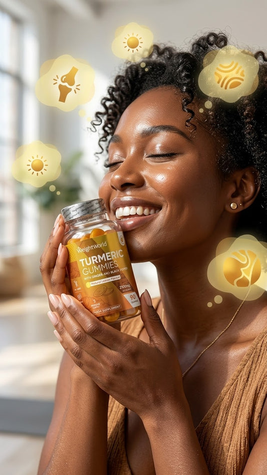 Turmeric Gummies WeightWorld – Curcuma, Gingembre & Poivre Noir